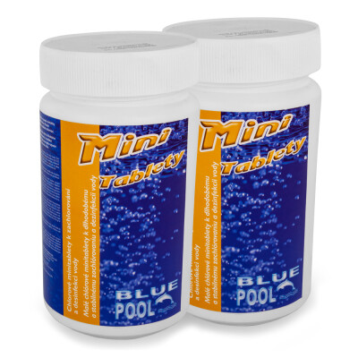BluePool Bazénové chlor mini tablety 2 x 1 kg